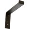 Ekena Millwork Steel Truss Shelf Bracket, Antiqued Warm Silver 2"W x 10"D x 7 1/4"H BKTM02X10X07TSAWS - alternate 1